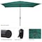 Pure Garden 10 Rectangular Patio Umbrella, Green 50-LG1278 - alternate 5
